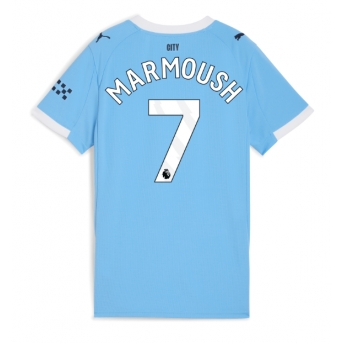 Manchester City Omar Marmoush #7 Maglia Gara Casa Repliche 2025-26 Donna Maniche Corte